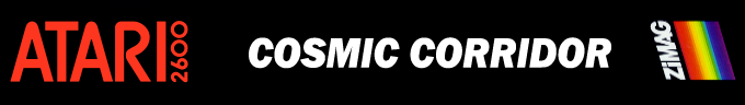Cosmic Corridor logo for Atari 2600